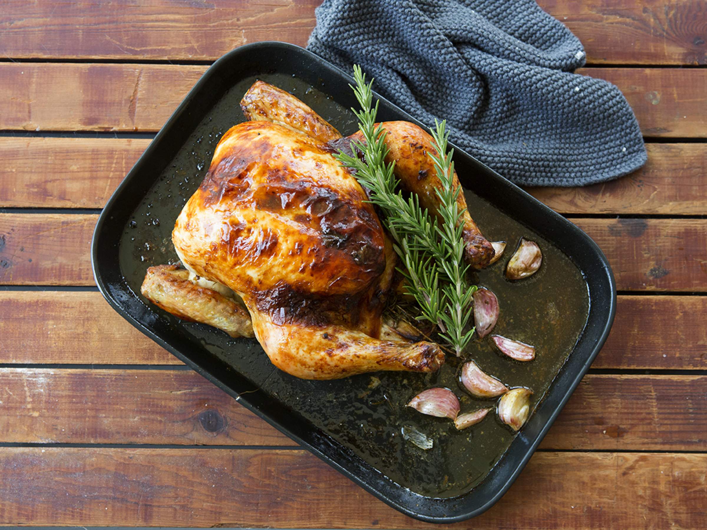 Roast Chook With Garlic And Verjuice Recipe Maggie Beer