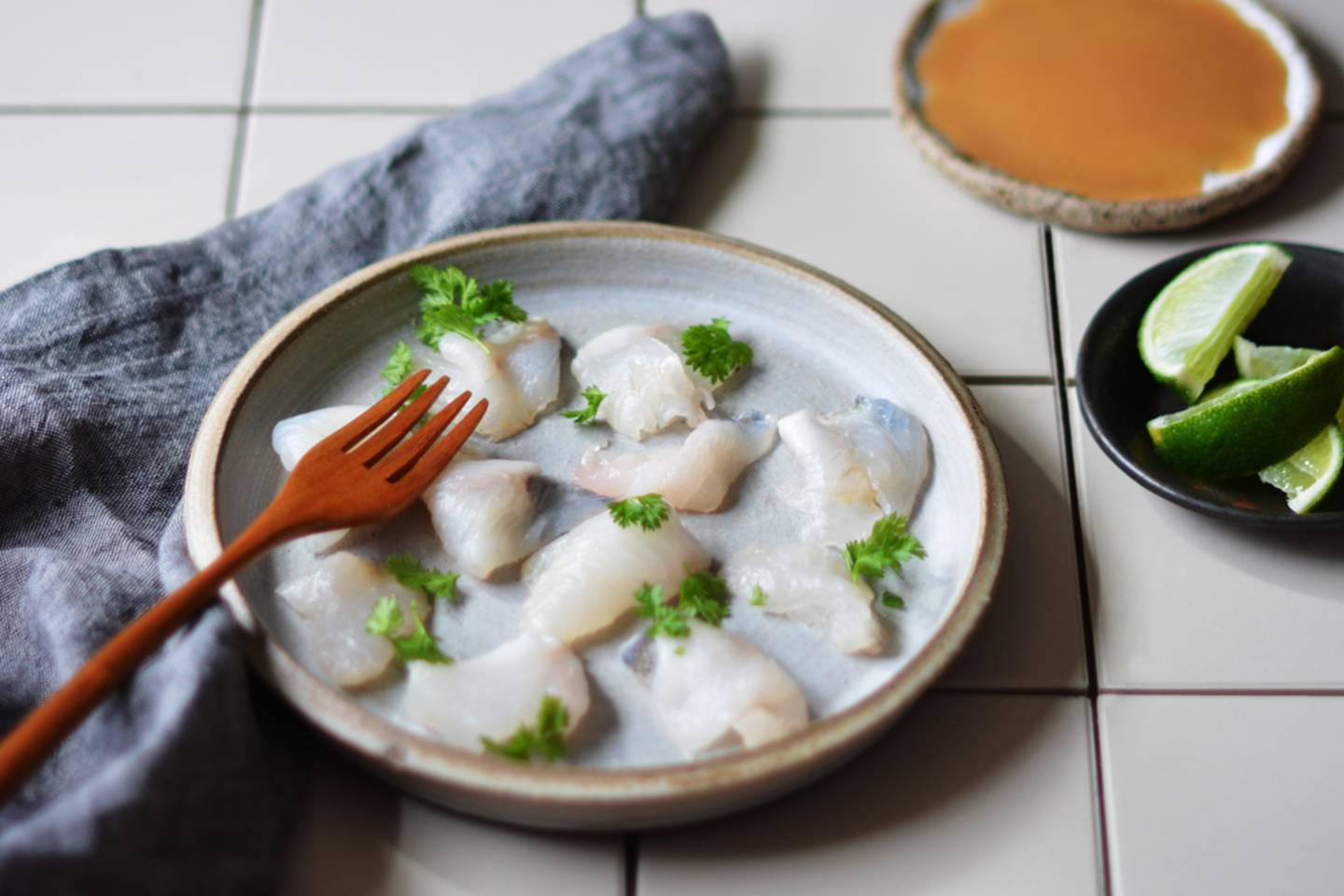 Sashimi Of King George Whiting With Chervil And Lime Recipe Maggie Beer