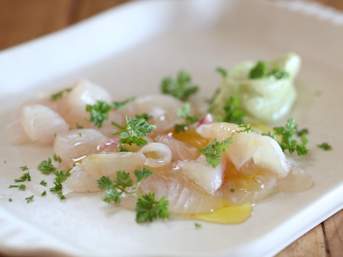 Kingfish Sashimi With Wasabi Mayonnaise Recipe Maggie Beer